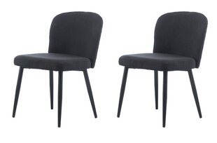 2-u krēslu komplekts Element Nicole Designer chair, melns cena un informācija | Virtuves un ēdamistabas krēsli | 220.lv