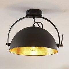Griestu lampa Muriel, melna/zelta цена и информация | Потолочные светильники | 220.lv