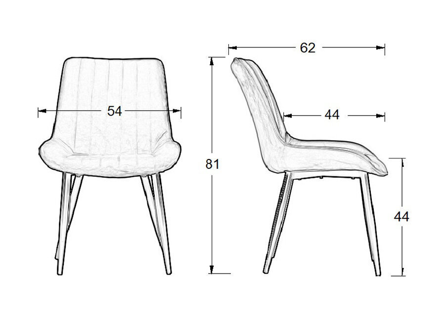 Mīksts ēdamkrēsls A2A HTS-D7A, rozā cena un informācija | Virtuves un ēdamistabas krēsli | 220.lv