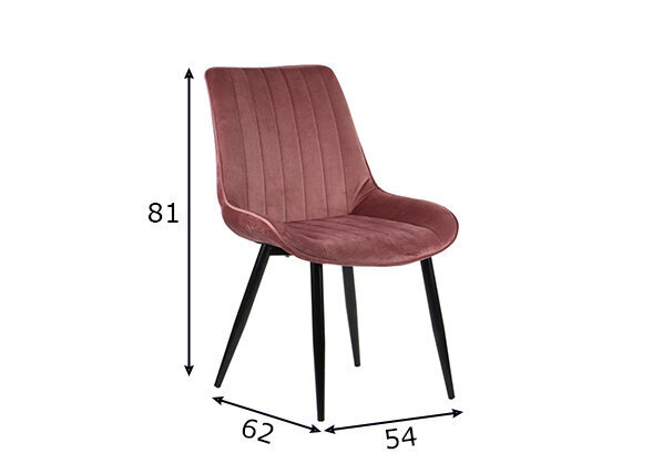 Mīksts ēdamkrēsls A2A HTS-D7A, rozā цена и информация | Virtuves un ēdamistabas krēsli | 220.lv