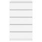 vidaXL atvilktņu plaukts, balts, 60x36x103 cm, inženierijas koks cena un informācija | Kumodes | 220.lv
