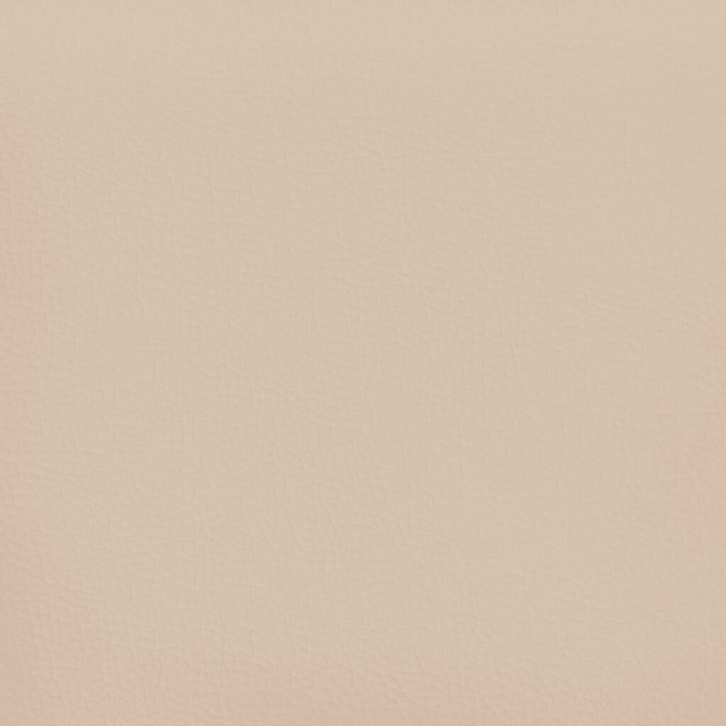 vidaXL gultas rāmis, kapučīno krāsa, 90x200 cm, mākslīgā āda cena un informācija | Gultas | 220.lv