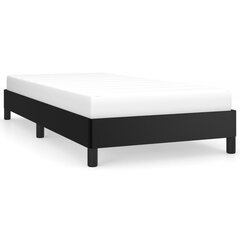 vidaXL gultas rāmis, melns, 80x200 cm, mākslīgā āda cena un informācija | Gultas | 220.lv