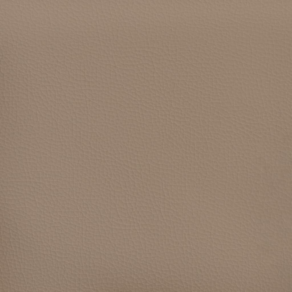vidaXL sols, kapučīno krāsas, 70x35x41 cm, mākslīgā āda cena un informācija | Apavu skapji, apavu plaukti, priekšnama soliņi | 220.lv