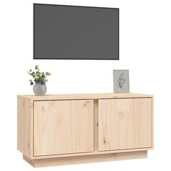 vidaXL TV skapītis, 80x35x40,5 cm, priedes masīvkoks цена и информация | Тумбы под телевизор | 220.lv