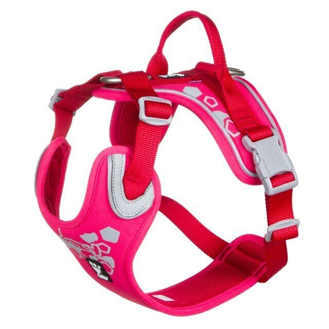 Hurtta Weekend Warrior krūšu siksniņa sunim, 60-80 cm, rozā cena un informācija | Apkakles, siksnas suņiem | 220.lv
