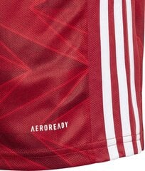 T-krekls Adidas, sarkans cena un informācija | Futbola formas un citas preces | 220.lv