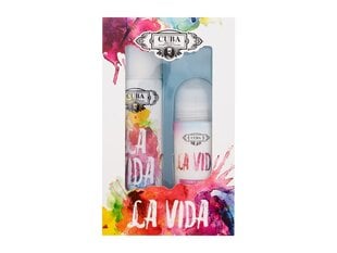 Komplekts sievietēm Kuba La Vida: EDP 100 ml + rullīšu dezodorants, 50 ml cena un informācija | Cuba Smaržas, kosmētika | 220.lv