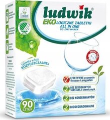 Trauku mazgājamās mašīnas tabletes Ludwik All in one 1,62 kg, 90 gab. cena un informācija | Trauku mazgāšanas līdzekļi | 220.lv