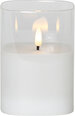 Декоративная светодиодная свеча Star Trading Flamme, прозрачная, 9 х 12,5 см