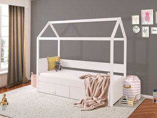 Bērnu gultiņa FITONIA 80-balta / balta cena un informācija | Bērnu gultas | 220.lv
