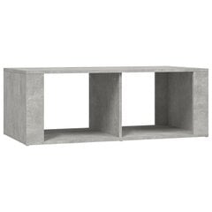 vidaXL kafijas galdiņš, betona pelēks, 100x50x36 cm, inženierijas koks cena un informācija | Žurnālgaldiņi | 220.lv