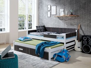 Bērnu gultiņa KIPRA 80-biały / zebrano cena un informācija | Bērnu gultas | 220.lv