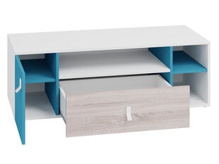 TV galdiņš LEGIMI LG10-balta / dabīga + zila cena un informācija | TV galdiņi | 220.lv