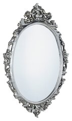 Vannasistabas spogulis, koka rāmis, ar rokām grebts, 80x100 cm, DESNA sudraba cena un informācija | Vannas istabas spoguļi | 220.lv