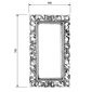 Vannasistabas spogulis, koka rāmis, ar rokām grebts, 40x70 cm, SAMBLUNG vecināts zelts цена и информация | Vannas istabas spoguļi | 220.lv