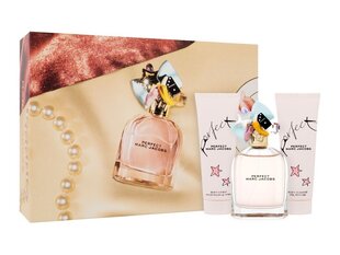 Komplekts Perfect by Marc Jacobs: parfimērijas ūdens EDP, 100 ml + ķermeņa losjons, 75 ml + duša želeja, 75 ml cena un informācija | Marc Jacobs Smaržas, kosmētika | 220.lv