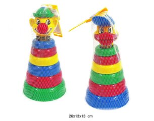 Piramīda bērniem, plastmasas (cena par 1 gab.) (0208) 2059 цена и информация | Игрушки для малышей | 220.lv