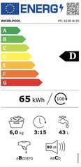 Стиральная машина Whirlpool FFL6238WEE цена и информация | Стиральные машины | 220.lv