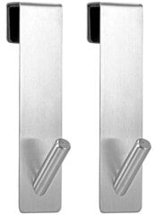 Металлические подвесные крючки на двери Т27-2, 2 шт. цена и информация | Аксессуары для ванной комнаты | 220.lv