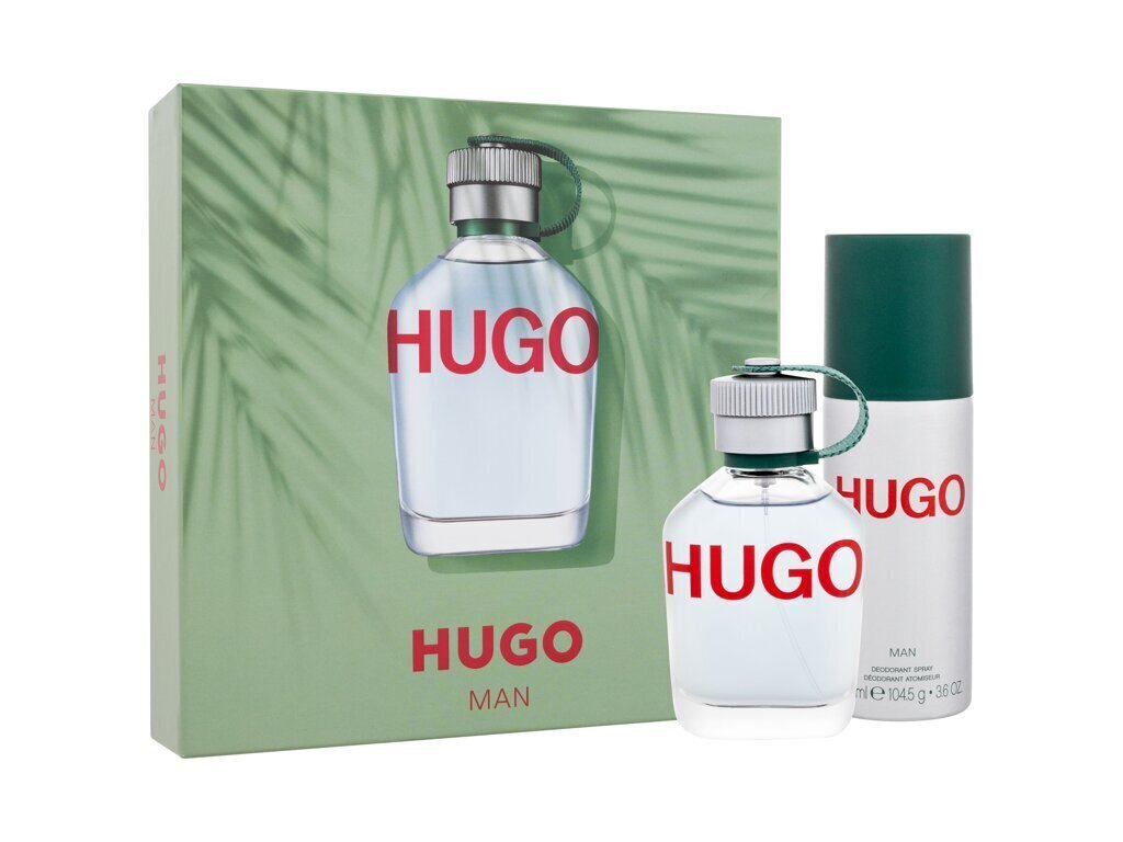 Набор для мужчин Hugo Boss Hugo Man: EDT, 75 мл + спрей-дезодорант, 150 мл  цена | 220.lv