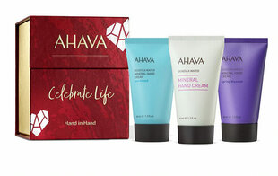 Набор кремов для рук для женщин Ahava Celebrate Life Hand In Hand Set, 3 X 40 мл цена и информация | Кремы, лосьоны для тела | 220.lv