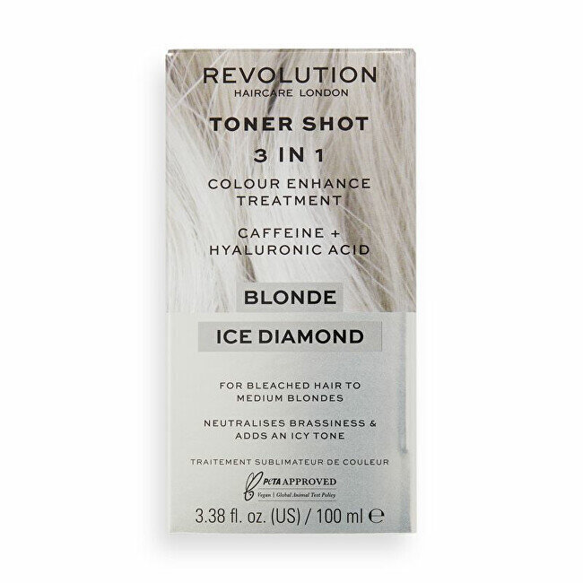 Uzmundrinoša krāsa blondiem matiem Toner Shot Blonde Ice Diamond 100 ml cena un informācija | Matu kondicionieri, balzāmi | 220.lv