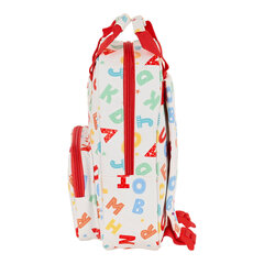 Школьный рюкзак Safta Alphabet, белый / разноцветный, 20 x 28 x 8 см цена и информация | Школьные рюкзаки, спортивные сумки | 220.lv
