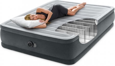 Intex Piepūšamā matrača gulta 203x152cm ar sūkni DELUXE cena un informācija | Piepūšamie matrači un mēbeles | 220.lv