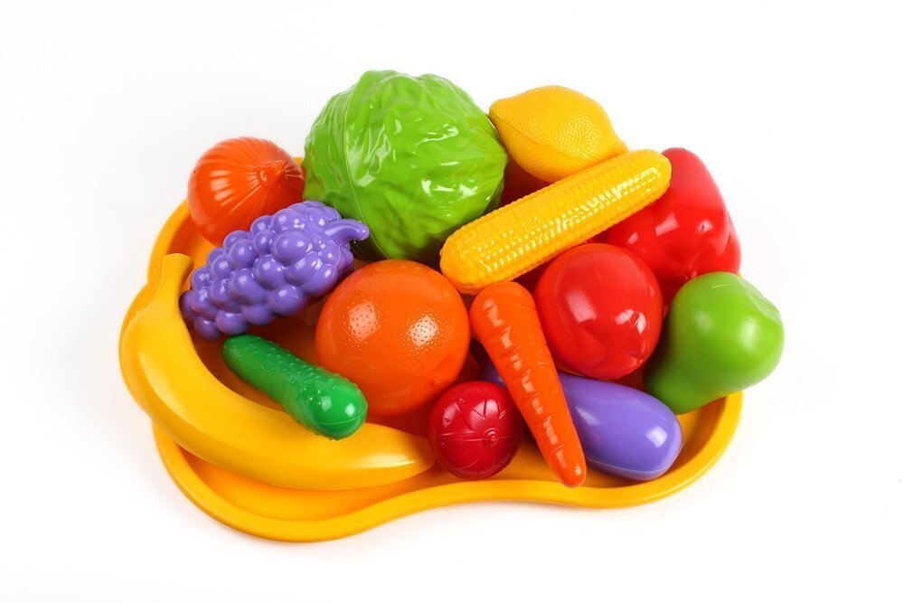 Rotaļu komplekts augļi, dārzeņi, plastmasa, Technok (62116) 5347 cena un informācija | Rotaļlietas meitenēm | 220.lv