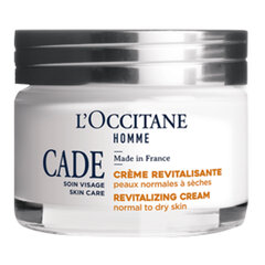Sejas krēms vīriešiem L'Occitane Men's Cade Revitalizing, 50 ml cena un informācija | Sejas krēmi | 220.lv
