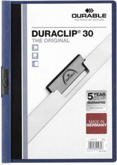 Папка-портфолио Durable Duraclip 30, темно-синяя, A4, 25 шт. цена и информация | Канцелярия | 220.lv