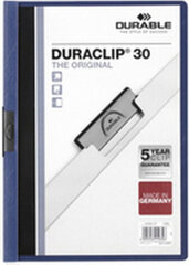 Папка-портфолио Durable Duraclip 30, темно-синяя, A4, 25 шт. цена и информация | Канцелярия | 220.lv