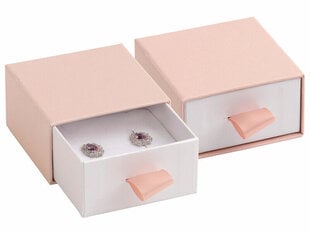 JK Box Пудрово-розовая подарочная коробка для комплекта украшений ДЕ-4/А5/А1 цена и информация | Упаковочные материалы для подарков | 220.lv