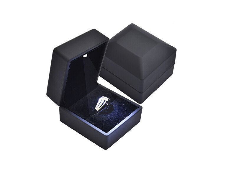 JK Box LED izgaismota plastmasas gredzenu kaste KZ-3 / A25 cena un informācija | Dāvanu saiņošanas materiāli | 220.lv