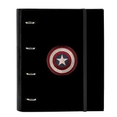 Gredzenveida stiprinājums Capitán América Melns (27 x 32 x 3.5 cm) cena un informācija | Kancelejas preces | 220.lv