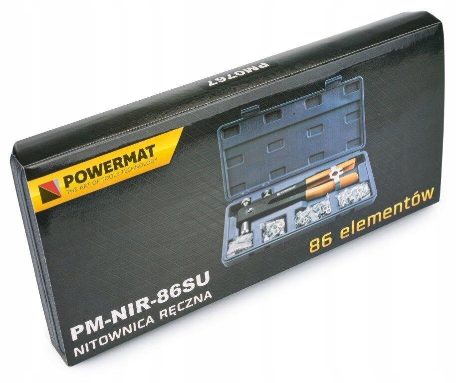 Rokas kniedētājs M3-M8 kniedes uzgriežņiem - Powermat cena un informācija | Rokas instrumenti | 220.lv