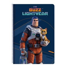 Записная книга на пружине Buzz Lightyear Тёмно Синий A4 цена и информация | Тетради и бумажные товары | 220.lv