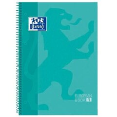 ноутбук Oxford European Book Mint Зеленый A4 5 штук цена и информация | Канцелярия | 220.lv