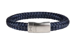 AZE Jewels Mainroyal Marine Royal Blue tekstila rokassprādze AZ-BT001-E sAZ0103-21 cena un informācija | Vīriešu rotaslietas | 220.lv