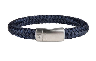 AZE Jewels Mainroyal Marine Royal Blue tekstila rokassprādze AZ-BT001-E sAZ0103-225 cena un informācija | Vīriešu rotaslietas | 220.lv