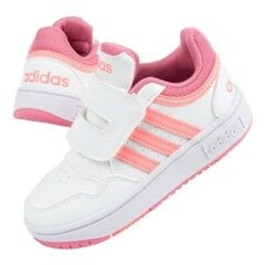 Sporta apavi bērniem Adidas Hoops 3.0 Jr GW0440, balti rozā цена и информация | Стильные кеды для детей | 220.lv