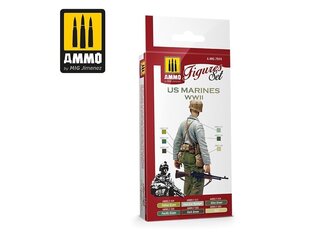 Набор акриловых красок Ammo, US Marines WWII, 7044 цена и информация | Принадлежности для рисования, лепки | 220.lv