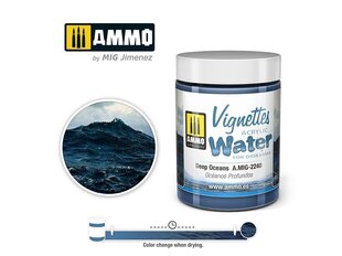 AMMO MIG - Akrila ūdens DEEP OCEANS, 100ml, 2240 cena un informācija | Modelēšanas un zīmēšanas piederumi | 220.lv