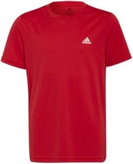 Adidas T-Krekli B Sl Tee Red HE9326 HE9326/128 cena un informācija | Zēnu krekli | 220.lv