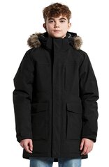 Didriksons zēnu ziemas virsjaka MADI, melnā krāsā 150 907160573 cena un informācija | Ziemas apģērbs bērniem | 220.lv