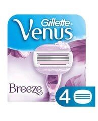Maināms skuvekļa asmens Gillette Venus Breeze, 4 gab. cena un informācija | Skūšanās piederumi, kosmētika | 220.lv