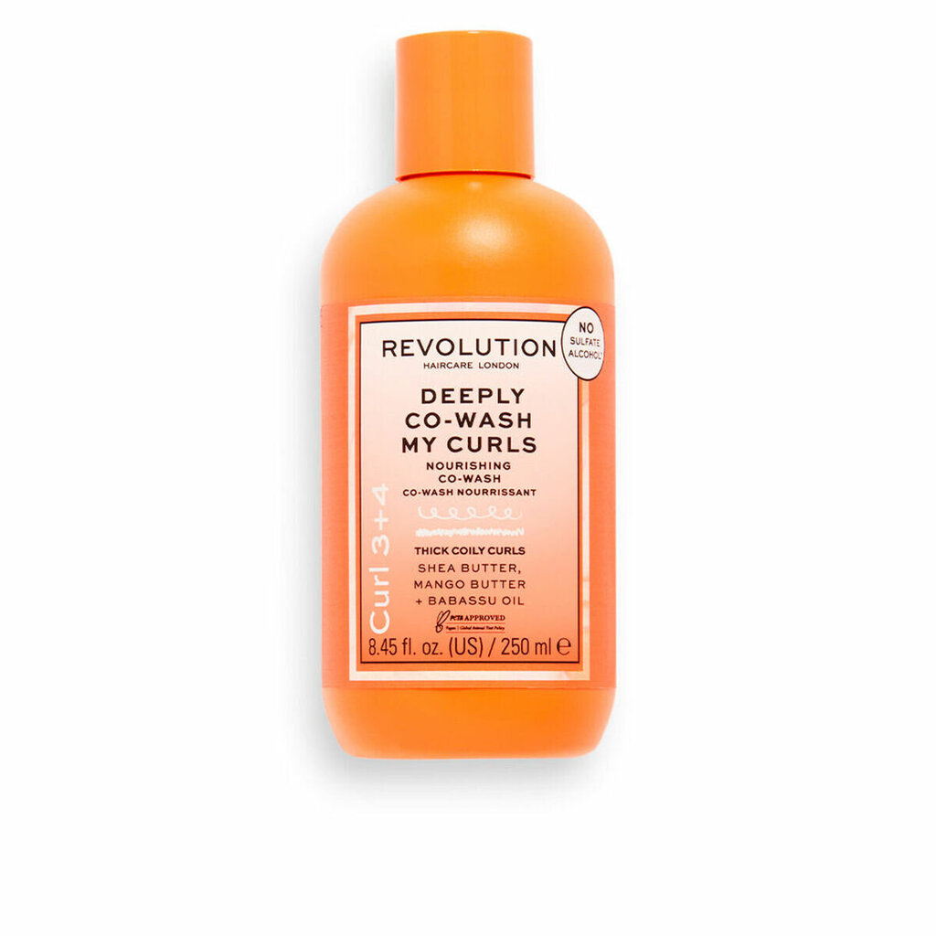 Barojošs kondicionieris Revolution Hair Care London Deeply Co-Wash My Curls, 250 ml cena un informācija | Matu kondicionieri, balzāmi | 220.lv