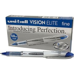 Liquid ink ballpoint pen Uni-Ball Vision Elite UB-200 Темно-синий 12 штук цена и информация | Письменные принадлежности | 220.lv