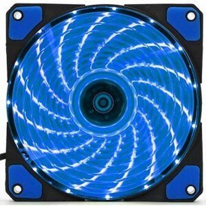 Ventilators Bandit 120x120mm BP-F33AB 33x LED 4+3 Pin Molex, zils cena un informācija | Datora ventilatori | 220.lv